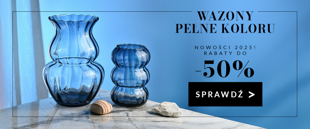 Kolorowe wazony KROSNO do -50%