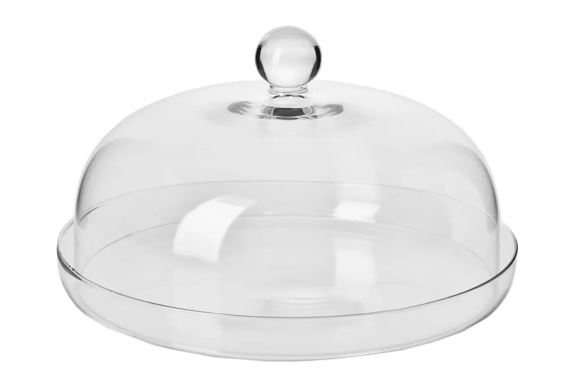 Szklany talerz z kloszem Elite KROSNO Szklany talerz z kloszem Elite KROSNO