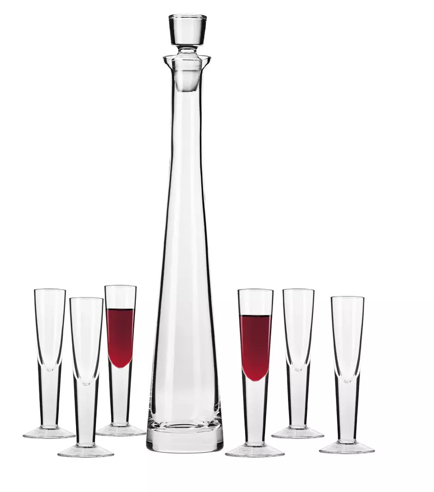 Komplet do likieru Empire KROSNO, 7 elementów, karafka + 6 kieliszków Komplet do likieru Empire KROSNO, 7 elementów, karafka + 6 kieliszków