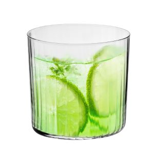 Szklanki z pionowym ryflowaniem Mixology 410ml