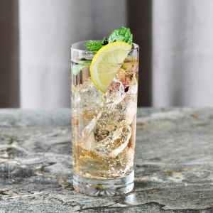 Wysokie szklanki Mixology 350 ml z tłoczonym dnem