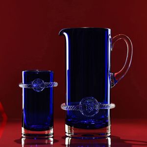 Wysokie kryształowe szklanki HERITAGE Kobalt