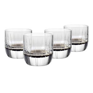 Niskie szklanki GEMSTONE BOLD Kwarc Dymny