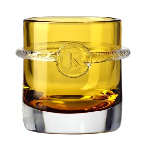 Niskie kryształowe szklanki HERITAGE Bursztyn