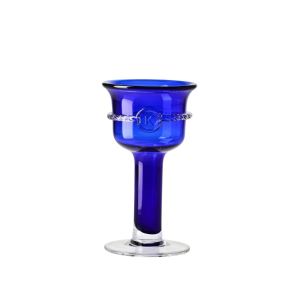 Kryształowy świecznik HERITAGE Kobalt 25 cm