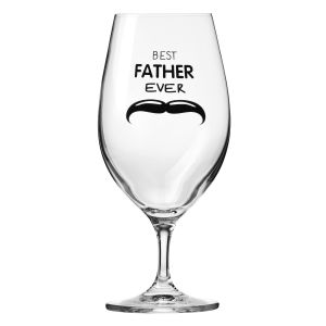 Pokal do piwa z dedykacją dla taty BEST FATHER EVER 400 ml