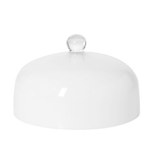 Opalowy (biały) klosz do sera, do ciast 26 cm