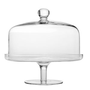 Patera na nodze z kloszem Glamour 31,5 cm