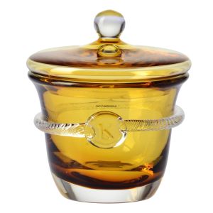 Kryształowa cukiernica HERITAGE Bursztyn