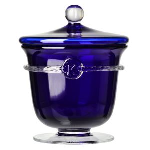 Kryształowy pojemnik z pokrywą HERITAGE Kobalt 1,7L