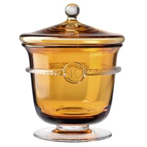 Kryształowy pojemnik z pokrywą HERITAGE Bursztyn 1,7L