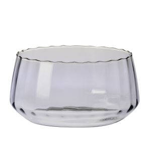 Szara salaterka ryflowana 24cm