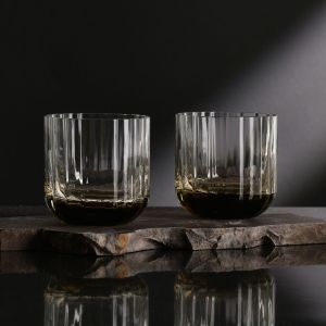 Marszałkowskie szklanki do wody GEMSTONE Kwarc Dymny