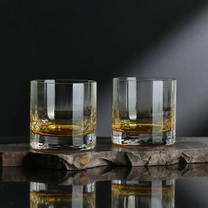 Niskie szklanki GEMSTONE FUTURA Bursztyn