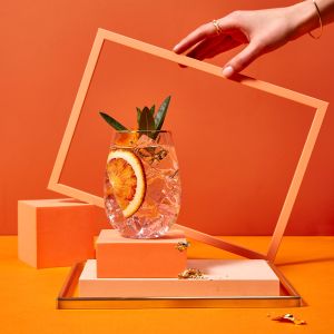 Szklanki do wina lub napojów ze złotym paskiem Harmony GOLD