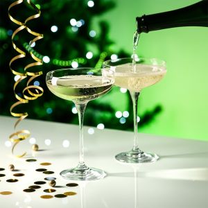 Płaskie kieliszki do szampana Harmony