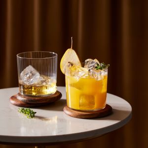 Szklanki z pionowym ryflowaniem Mixology 410ml