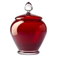 Kryształowy pojemnik z pokrywą HERITAGE Rubin 4l