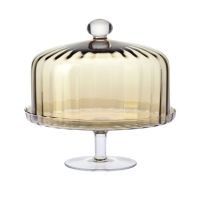 Patera z  kloszem BALLERINA Bronzyt 31,5 cm