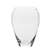 Bezbarwny szklany wazon 20 cm
