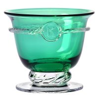 Kryształowa salaterka na nodze HERITAGE Szmaragd 17,6 cm