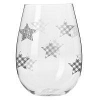 Szklanki STAR gwiazdki srebrne