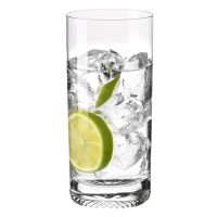 Wysokie szklanki Mixology 350 ml z tłoczonym dnem