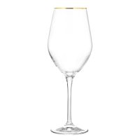 Kieliszki do wina ze złotym paskiem Splendour GOLD