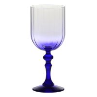Cieniowane kieliszki do wina BUBBLE z granatową nóżką 300 ml
