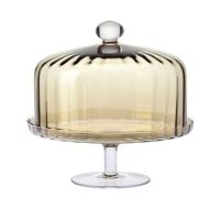 Patera z  kloszem BALLERINA Bronzyt 31,5 cm