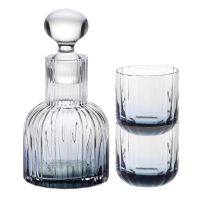 Karafka Marszałkowska z 2 szklankami  do wody GEMSTONE Akwamaryn