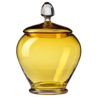 Kryształowy pojemnik z pokrywą HERITAGE Bursztyn 4l