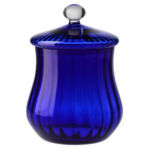 Kryształowy pojemnik z pokrywą HERITAGE Kobalt 30 cm