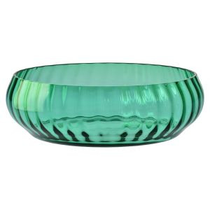 Kryształowa salaterka z optykiem HERITAGE Szmaragd 36 cm