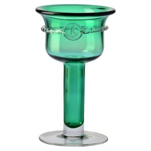 Kryształowy świecznik HERITAGE Szmaragd 25 cm