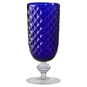 Kryształowy wazon na nodze HERITAGE Kobalt 26,5 cm