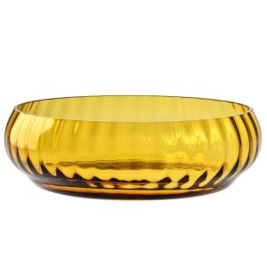 Kryształowa salaterka z optykiem HERITAGE Bursztyn 36 cm