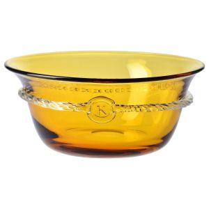 Kryształowa salaterka HERITAGE Bursztyn 25 cm