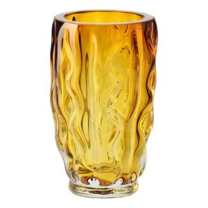 Kryształowy wazon HERITAGE Bursztyn 20,5 cm
