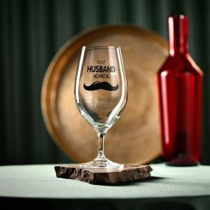 Pokal do piwa z dedykacją dla męża BEST HUSBAND EVER 400 ml