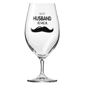 Pokal do piwa z dedykacją dla męża BEST HUSBAND EVER 400 ml