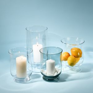 Rozchylany świecznik lub wazon na nodze 20 cm