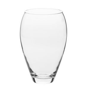 Bezbarwny szklany wazon 25 cm