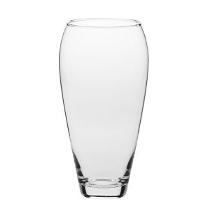 Bezbarwny szklany wazon 33 cm