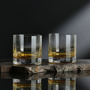 Niskie szklanki GEMSTONE FUTURA Bursztyn