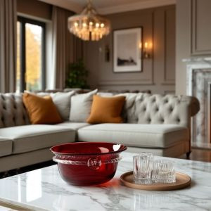 Kryształowa salaterka HERITAGE Rubin 25 cm