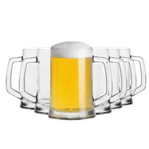 Kufle do piwa z uchem 500ml (6 szt.)