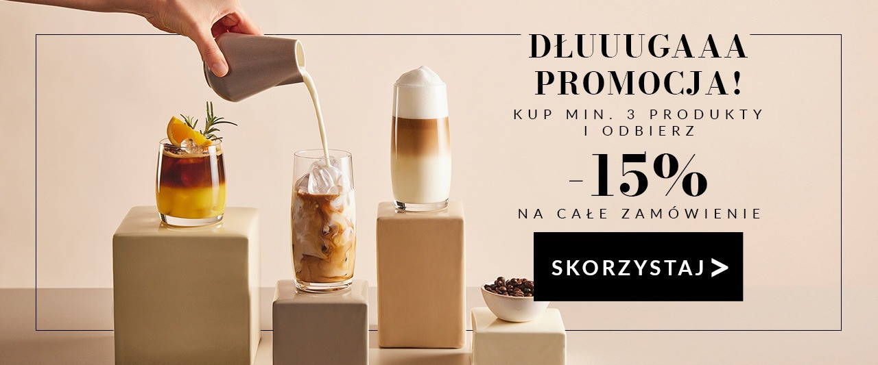 15% rabatu przy zakupie min.3 produktów | e-sklep Krosno Glass