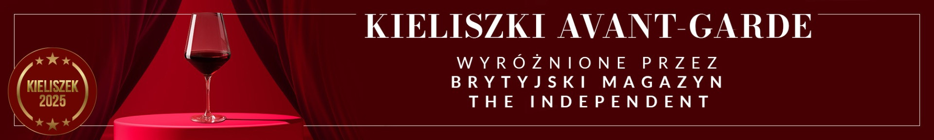 Nagroda The Independent dla kieliszków Avant-Garde | e-sklep KROSNO